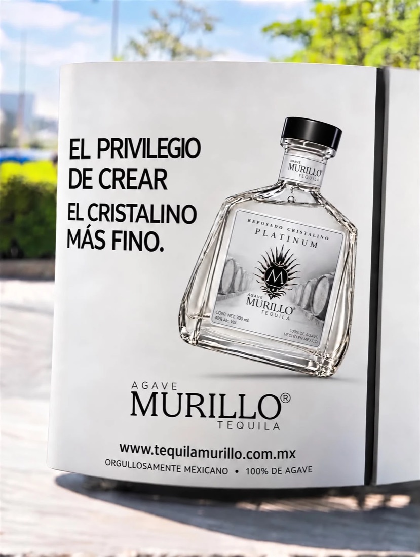 Anuncio de Murillo Platinum Reposado Cristalino en revista